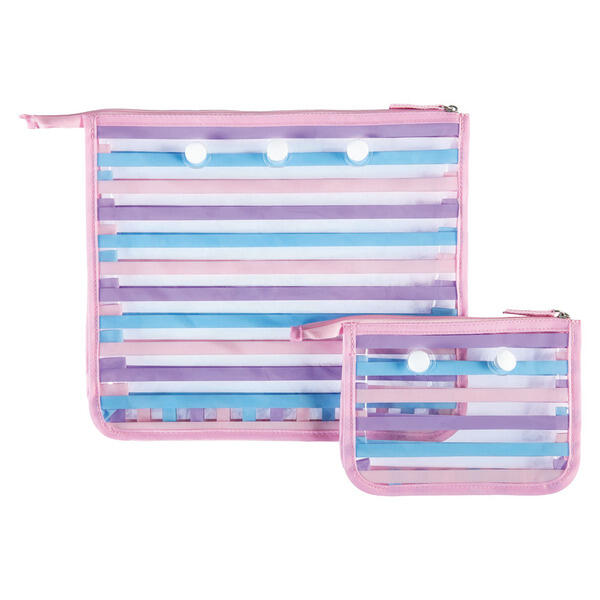 LIVE IN STYLE Pink Pouch Set Haul It All Accessories