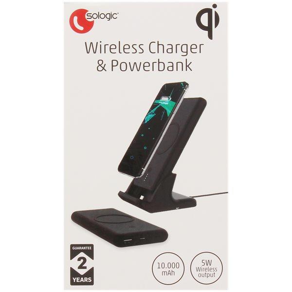 Sologic draadloze oplader + powerbank