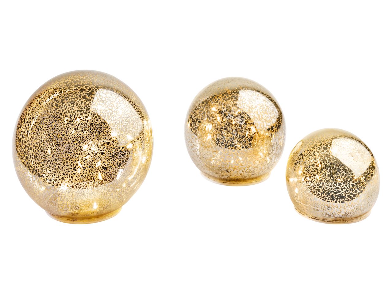 LED Lanterns or Decorative Spheres, 3 Pieces