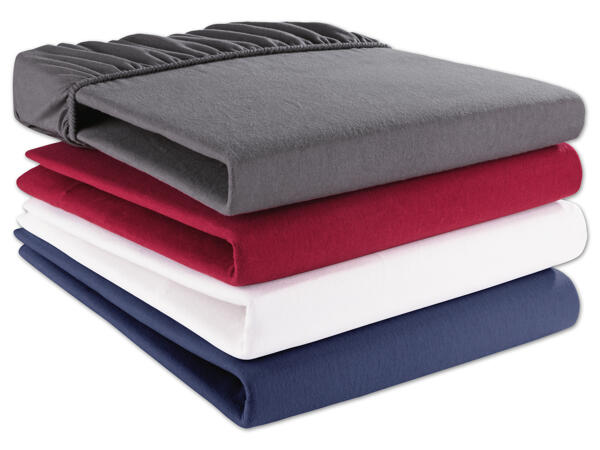 Feinbiber-Spannbettlaken, ca. 180-200 x 200 cm