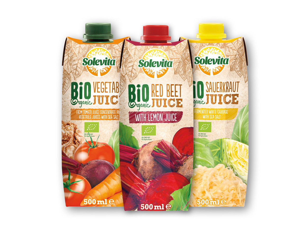 SOLEVITA Økologisk fyldt grøntsagsjuice