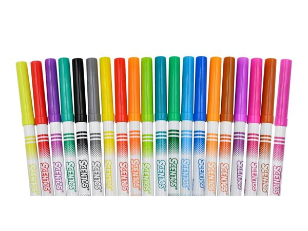Scented Fine Line Marker Pens - 20 Pack