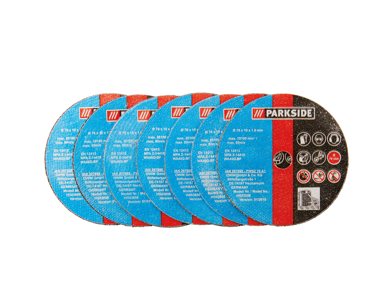 Parkside Cutting Discs1