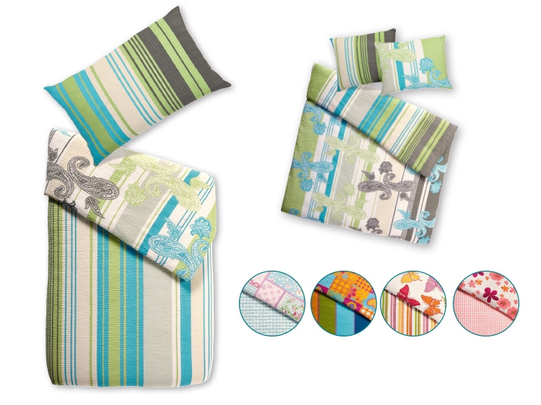 Meradiso Reversible Seersucker Bed Linen
