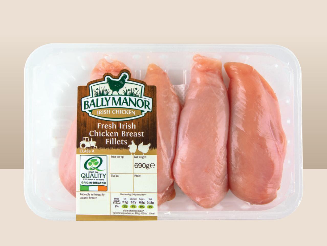 BALLY MANOR Fresh Irish Chicken Breast Fillets