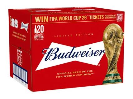 BUDWEISER Budweiser 4.5%, 20 x 300ml