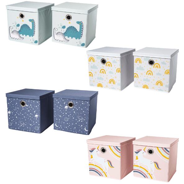 HOME CREATION KIDS(R) Boîtes de rangement, 2 pcs