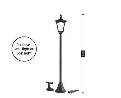 Solar Post Light or Post/Wall Light