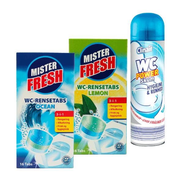MISTER FRESH/CLINAIR 	 				WC-tabs eller -skumrens