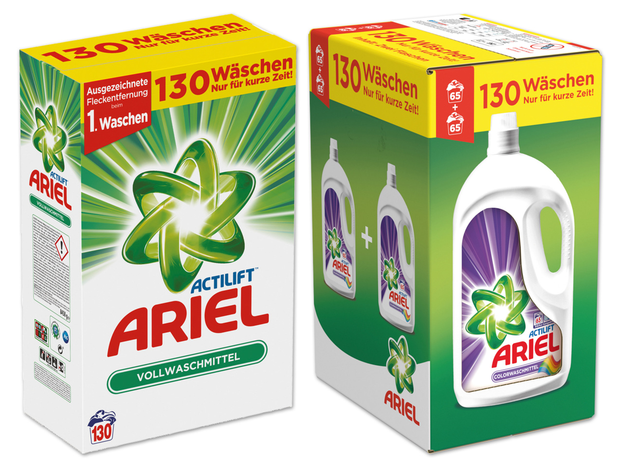 ARIEL Waschmittel-Pulver oder -Gel