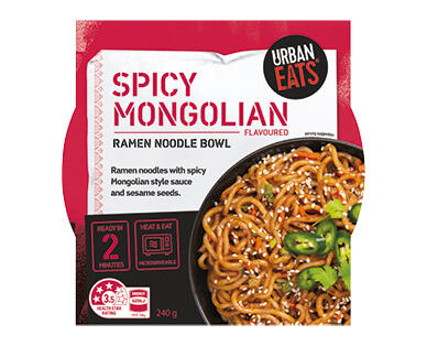 Urban Eats Noodle Bowl Mongolian 240g