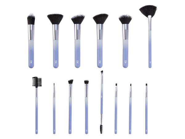Makeup brush set, 14 pieces