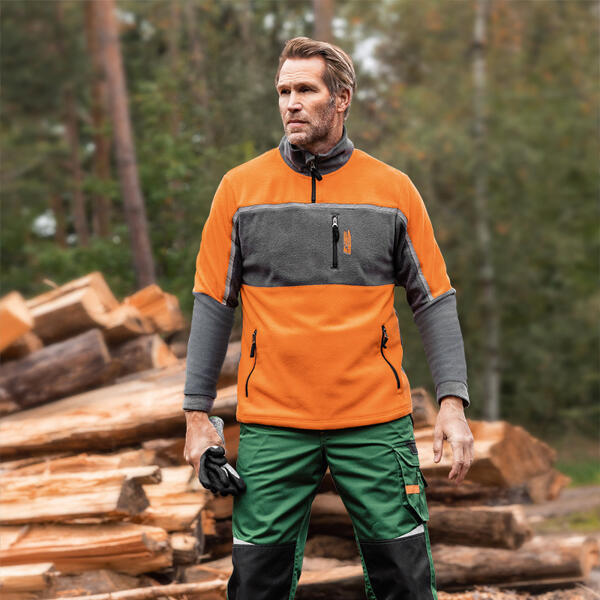 Fleece-Troyer oder -Jacke