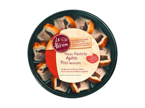Assiette apéritive de pâtés maison Le Patron