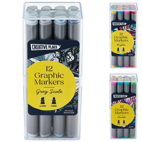 Graphic Markers 12pk