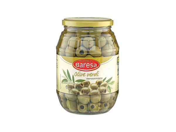 Green Pitted Olives