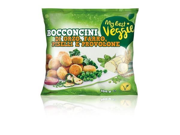 Barley, Spelt, Pea and Provolone Cheese Morsels