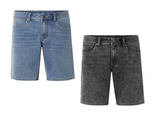 Short en denim molletonné