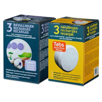 Recharges pour absorbeur d'humidité, 3 pcs