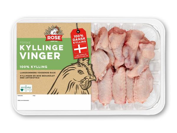 Danske kyllingevinger eller vinger med BBQ
