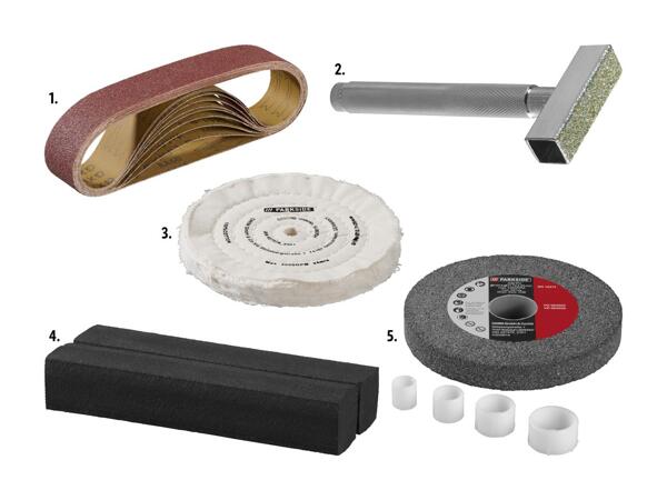 Accessoires pour ponceuses à bande d'établi