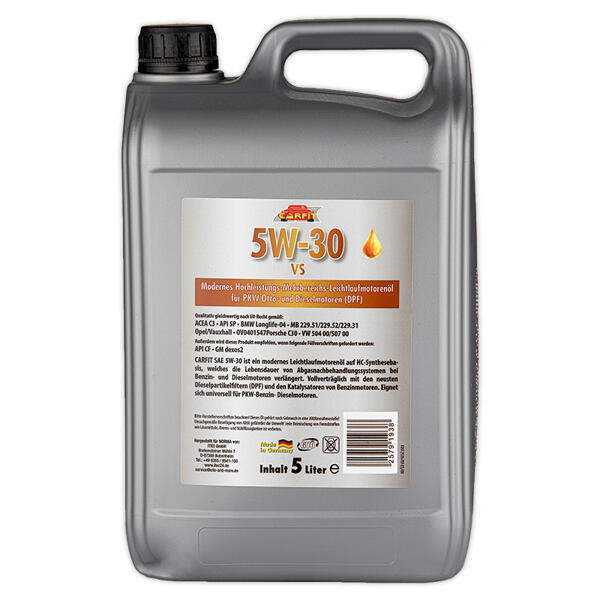 SAE-Qualitäts-Motorenöl 5 Liter