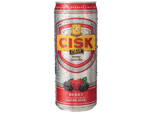 Berry or Ginger & Lime Flavoured Lager Beer