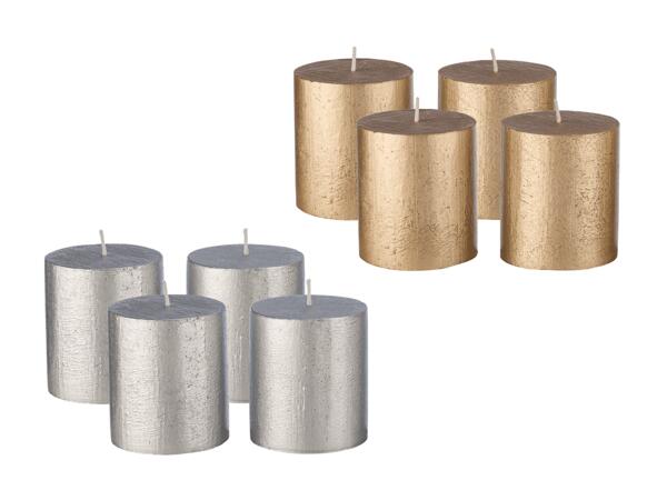 Set de bougies rustiques, 4 pièces
