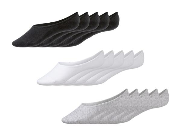 Chaussettes invisibles en coton, 5 paires