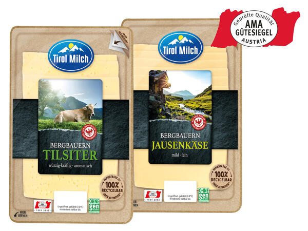 Tirol Milch Käse in Scheiben