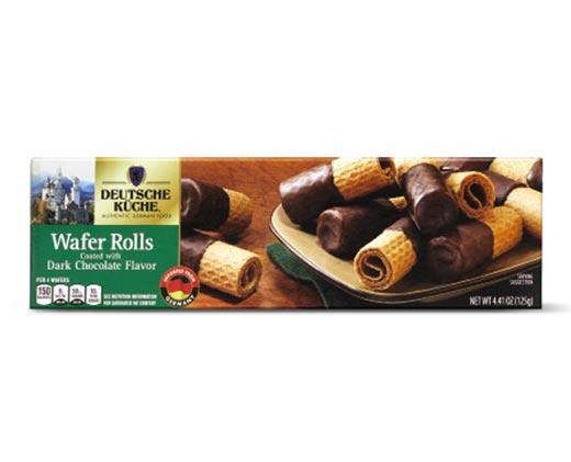 Deutsche Küche 
 Dark or Milk Chocolate Wafer Rolls