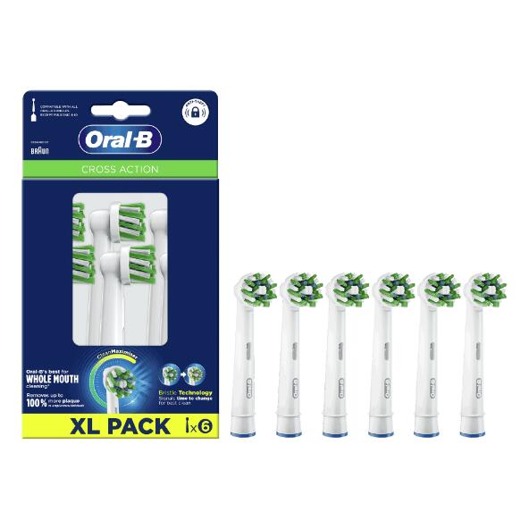 ORAL-B(R) 				Aufsatzbürsten CrossAction, 6 St.