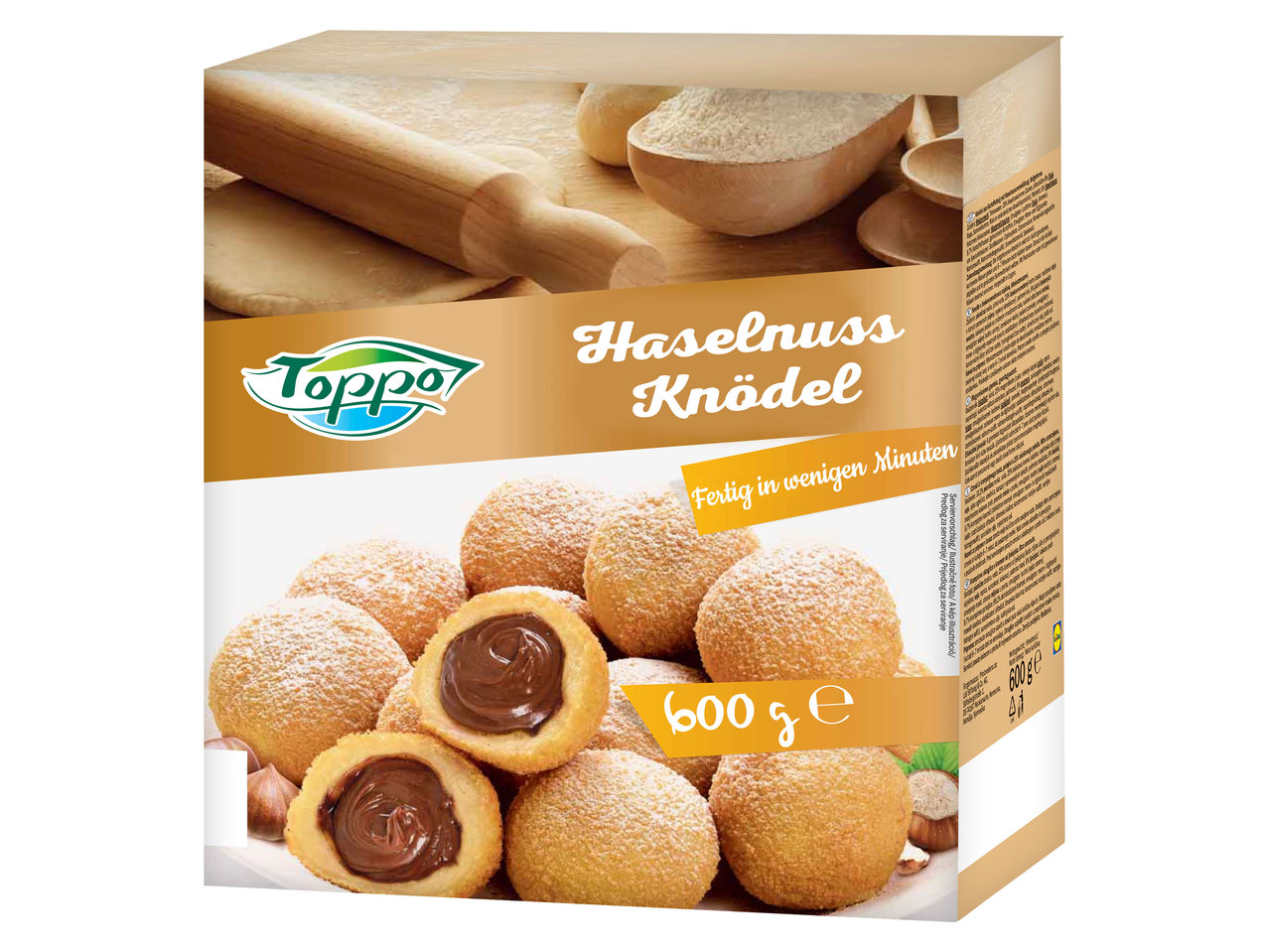TOPPO Knödel mit Haselnusscreme