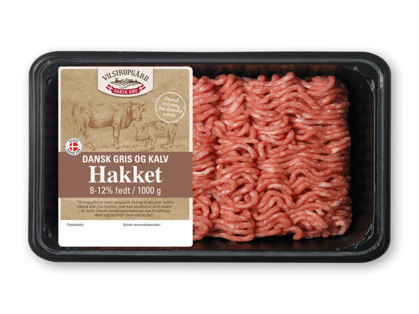 Dansk hakket gris og kalv