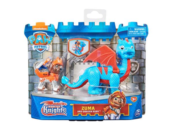 Paw Patrol Rescue Knights Play Set - Zuma and Dragon Ruby