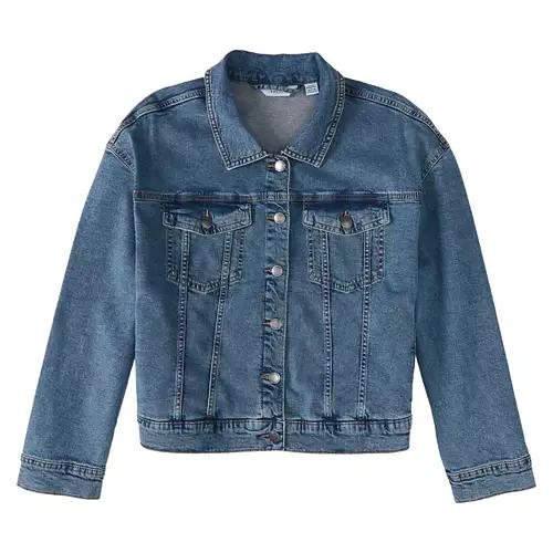 Ladies Denim Jacket - Blue, XL