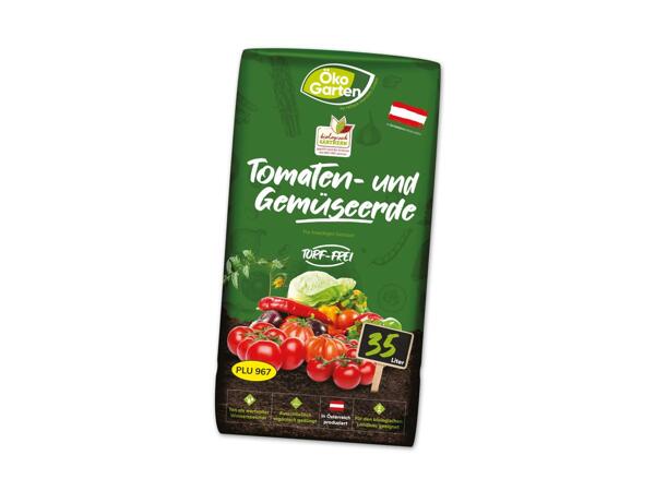 Tomaten- und Gemüseerde