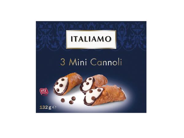 3 Sicilian Mini Cannoli