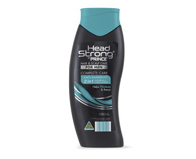 HEAD STRONG BY PRINCE – 2 IN 1 ANTI-DANDRUFF SHAMPOO FOR MEN 400ML