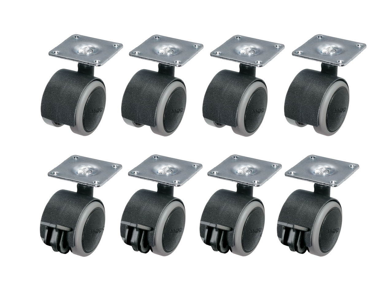 Furniture Castor Sets, 4 or 8 pieces