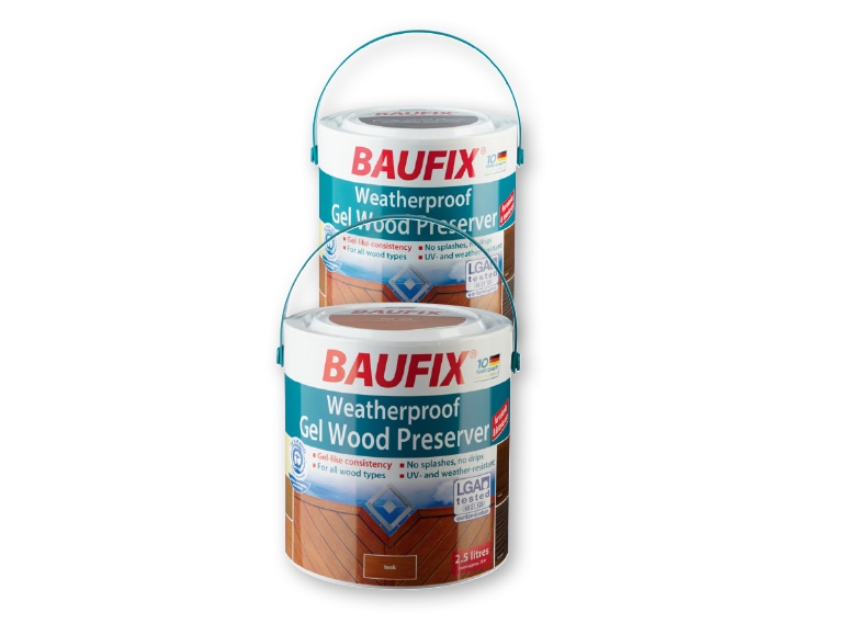 Baufix 2.5L Weatherproof Gel Wood Preserver