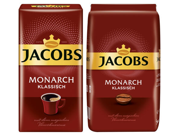 Jacobs Monarch gemahlen oder ganze Bohne
