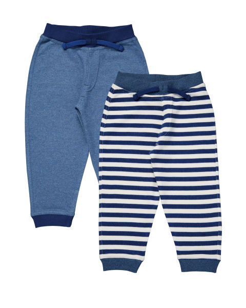 Blue & Navy Stripe Joggers