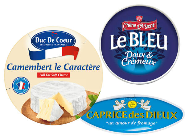 DUC DE COEUR, CHENE D'ARGENT oder CAPRICE DES DIEUX Weichkäse