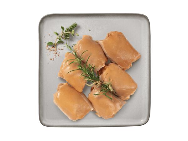 Frische Maishendl Oberkeulenschnitzel