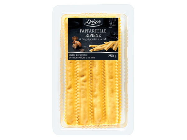 "Pappardelle" filled with Porcini Mushrooms and Truffles