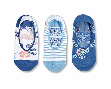 Serra Ladies' 3-Pack No-Show Socks