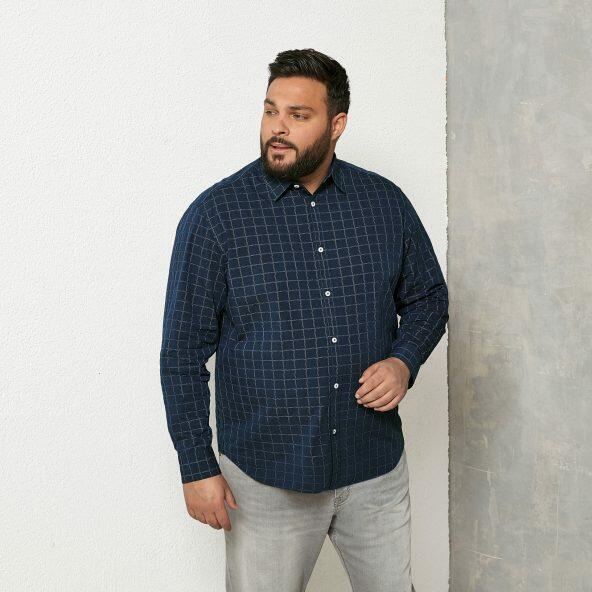 Plus size skjorte