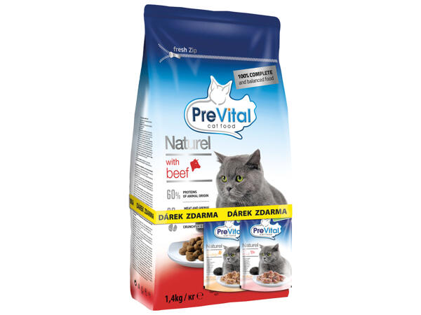 PREVITAL NATUREL GRANULE PRO KOČKY + 2 KAPSIČKY ZDARMA