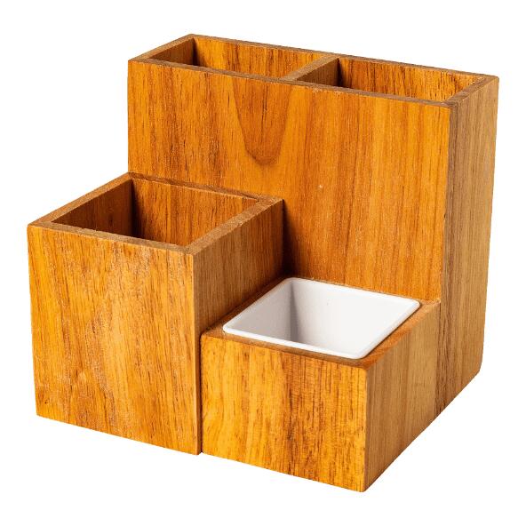 EXPERTIZ(R) 				Porte-crayons en bois